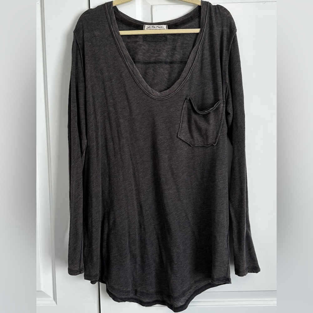 Free People Long Sleeve Tee- XL